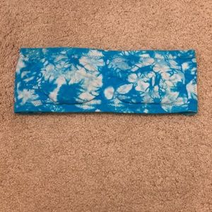Blue Tie-Dye Bandeau